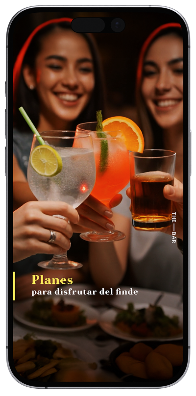 Vista de publicaciones y stories en smartphone (mobile)