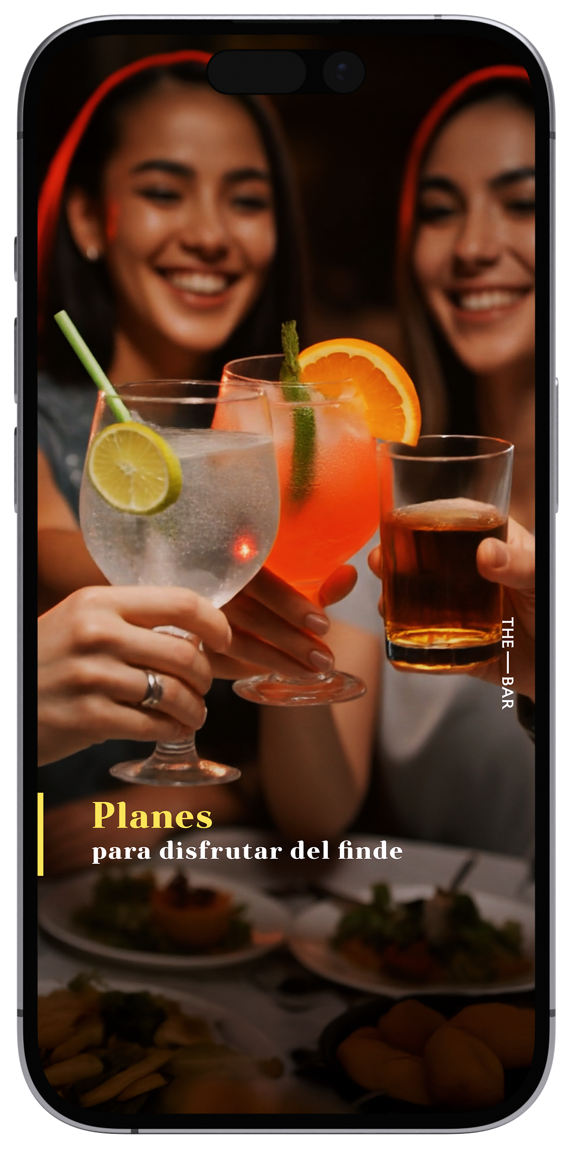 Vista de publicaciones y stories en smartphone