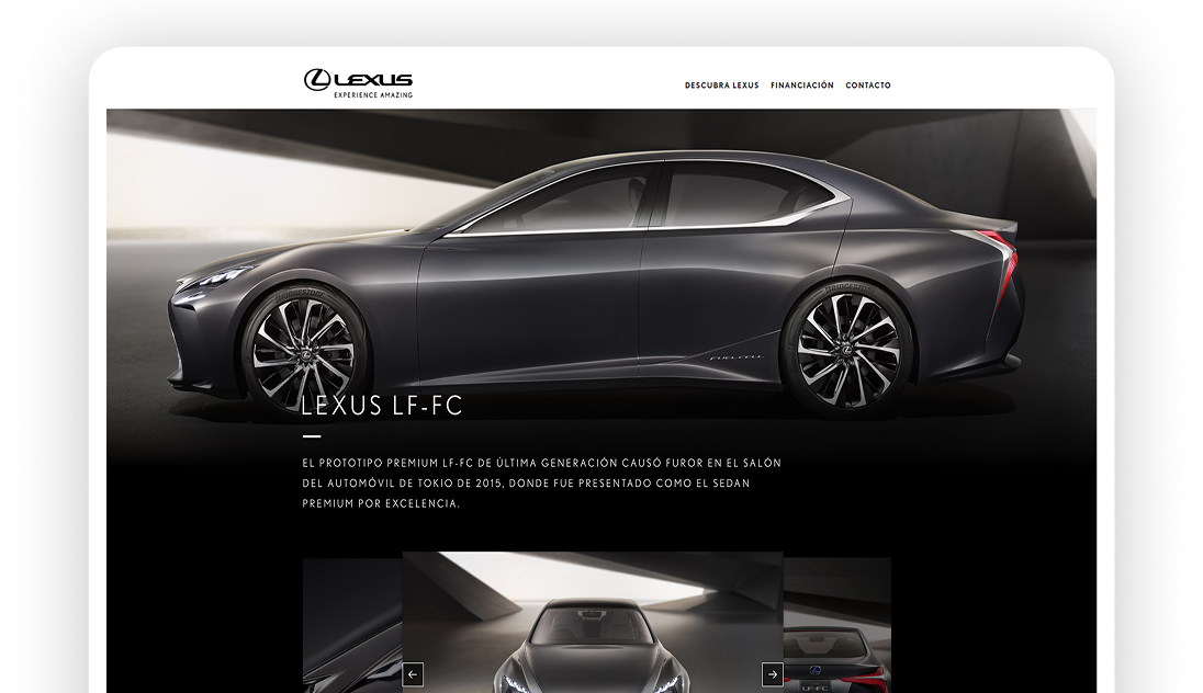 Lexus - sitio web