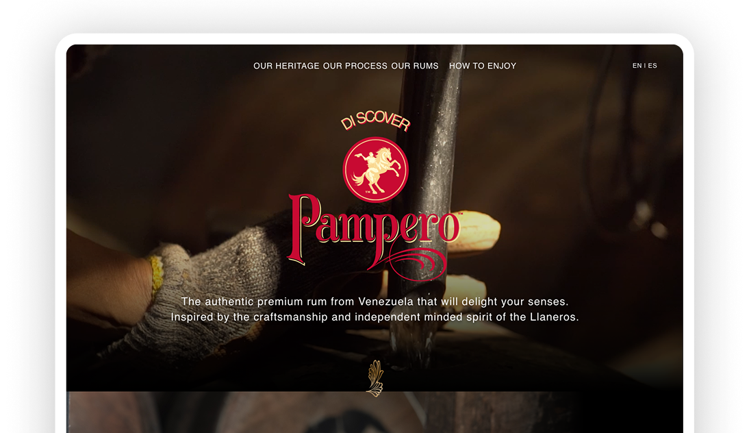 Pampero - sitio web